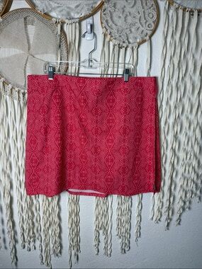 RipSkirt Hawaii Bright Coral Pink Wrap Skirt with Interior Pocket XXL